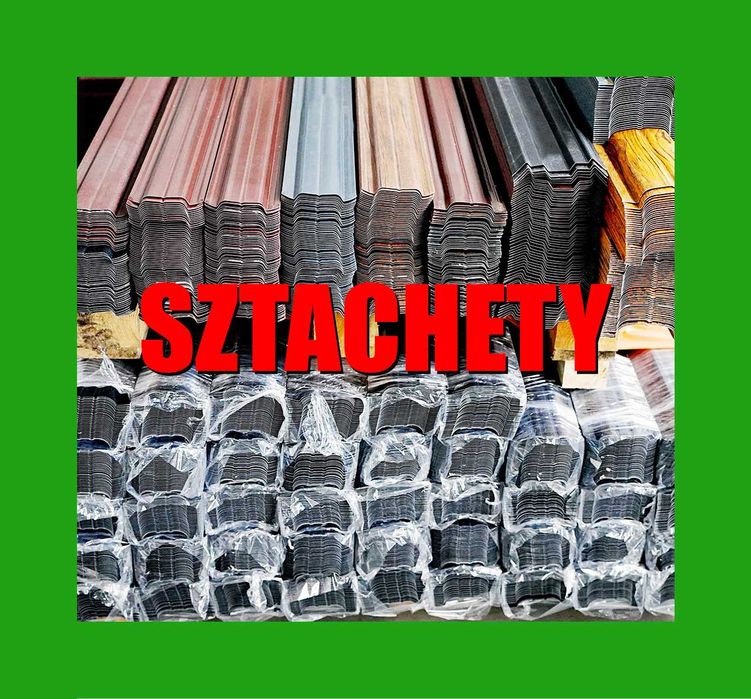 Sztachety METALOWE stalowe, panele ogrodzeniowe, przęsło, ogrodzenia