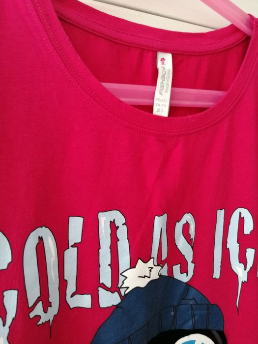 New Yorker Fishbone Koszulka pingwin świąteczny zimowy t-shirt