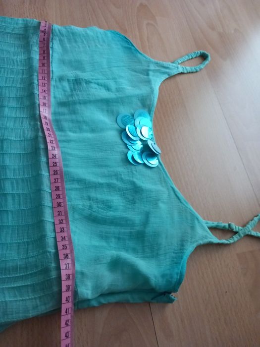 Letnia sukienka turkus ombre S/M