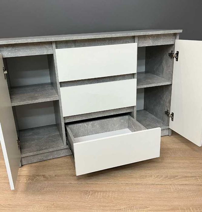 Комод 3+2 без ручок. Сучасний дизайн. 3 шухляди + 2 тумби