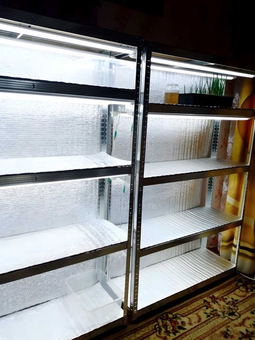 Стелаж металевий 180×90×40 220×90×40 чорний складський посилений