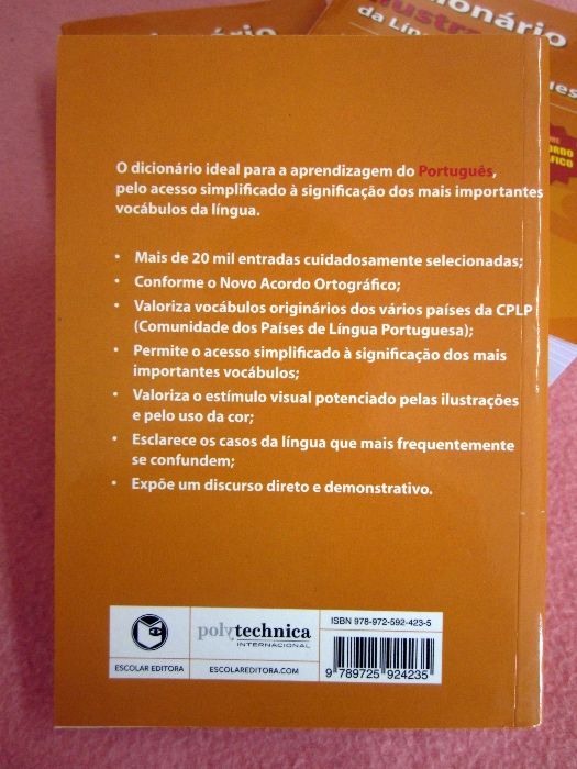 Dicionário Ilustrado da Língua Portuguesa - NOVOS com 60% DESCONTO