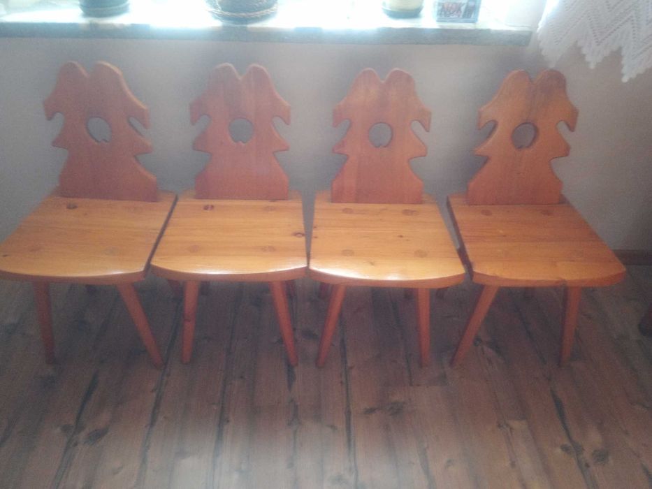 Stół i 4 krzesła Cepelia Wolbórz