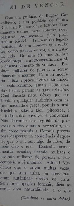 Hei de Vencer de Arthur Riedel