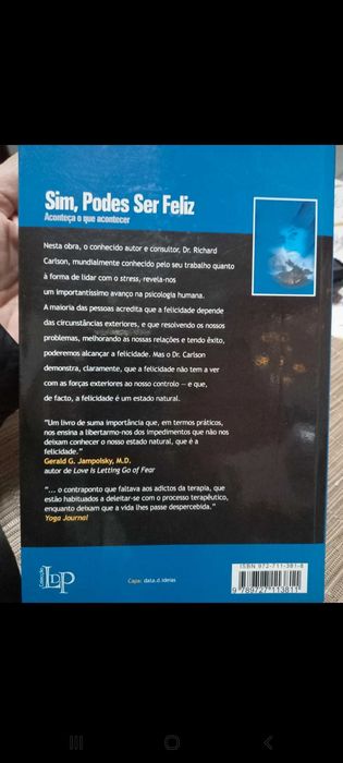 Livro: "Sim, Podes Ser Feliz" - Richard Carlson64585050430210121
