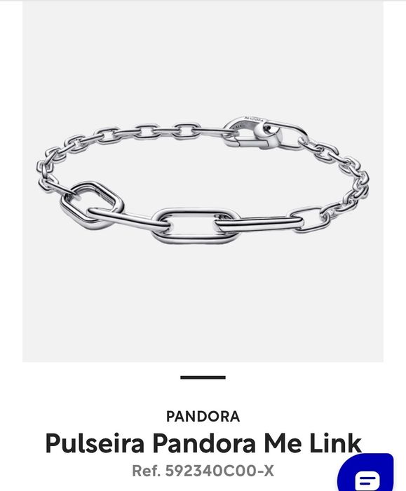 Pulseira  Pandora ME  em prata.