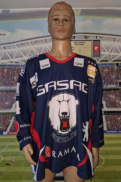 Eisbären Berlin Deutsche Eishockey Liga /DEL/ 2011-12 jersey Metzen /Athletic München/ #24 André Rankel rozmiar: 52