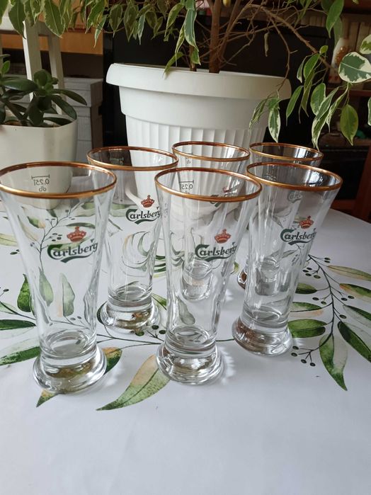 Szklanki Carlsberg - Nowe, kolekcjonerskie