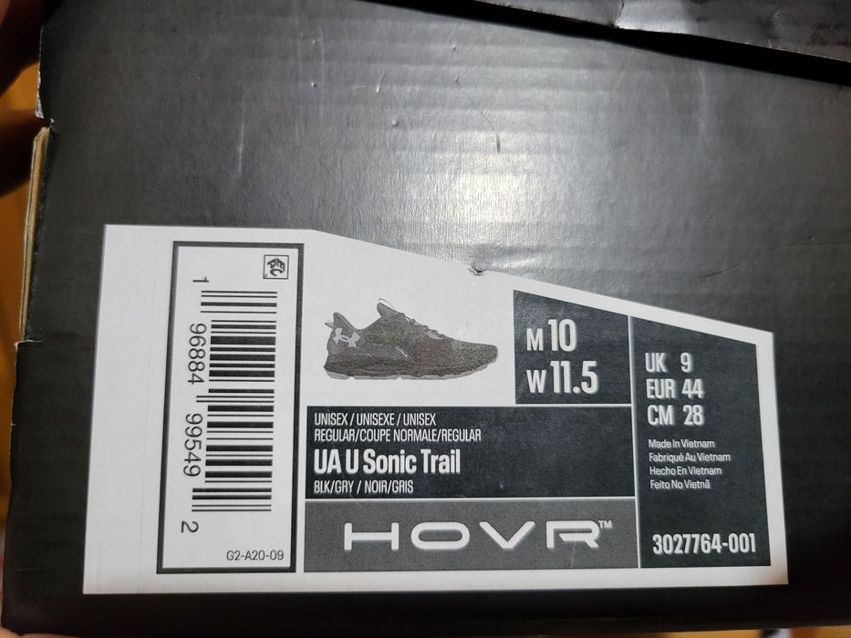 Кроссовки Under Armour sonic trail, унисекс, 28 см