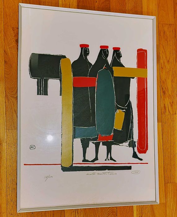 Escultor Martins Correia - Serigrafia sobre papel