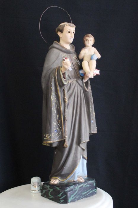 Estatueta vintage dos anos 70 de Santo António