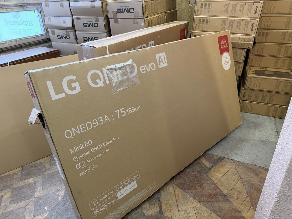Новий 2025р телевізор LG 75QNED93A6A MiniLed з Німеччини
