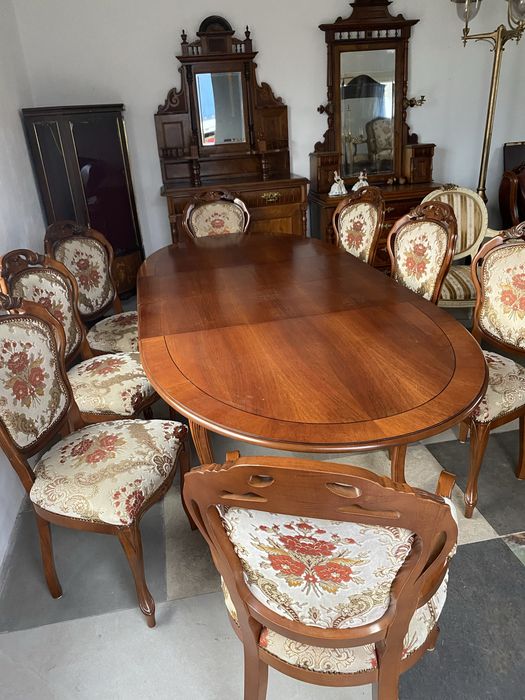 Komplet do jadalni stół + 8 krzesel