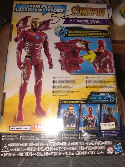 Boneco Iron Man Titan Hero Power FX Novo
