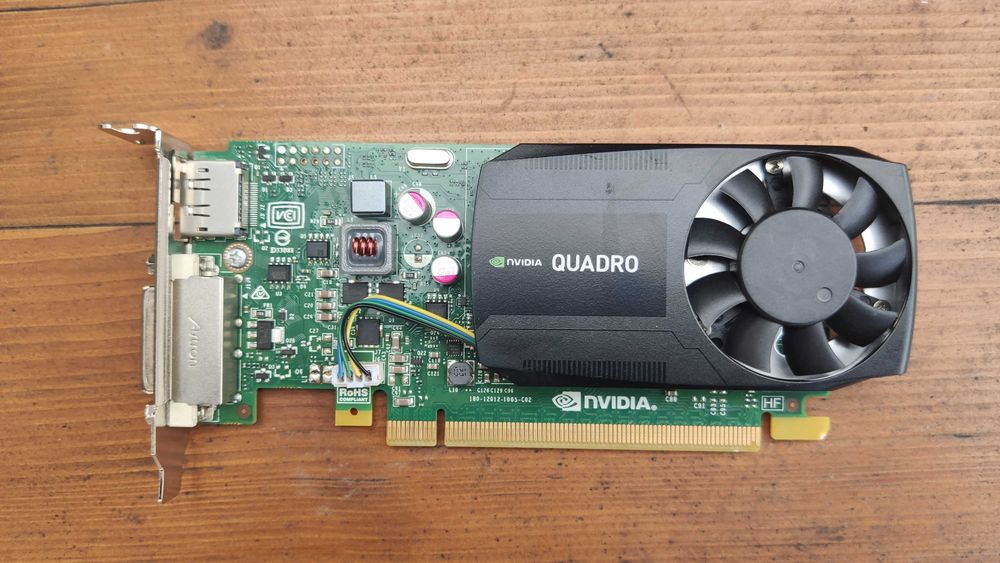NVIDIA Quadro K620 2GB test w 3DMark FurMark Low Profile śledź 8cm