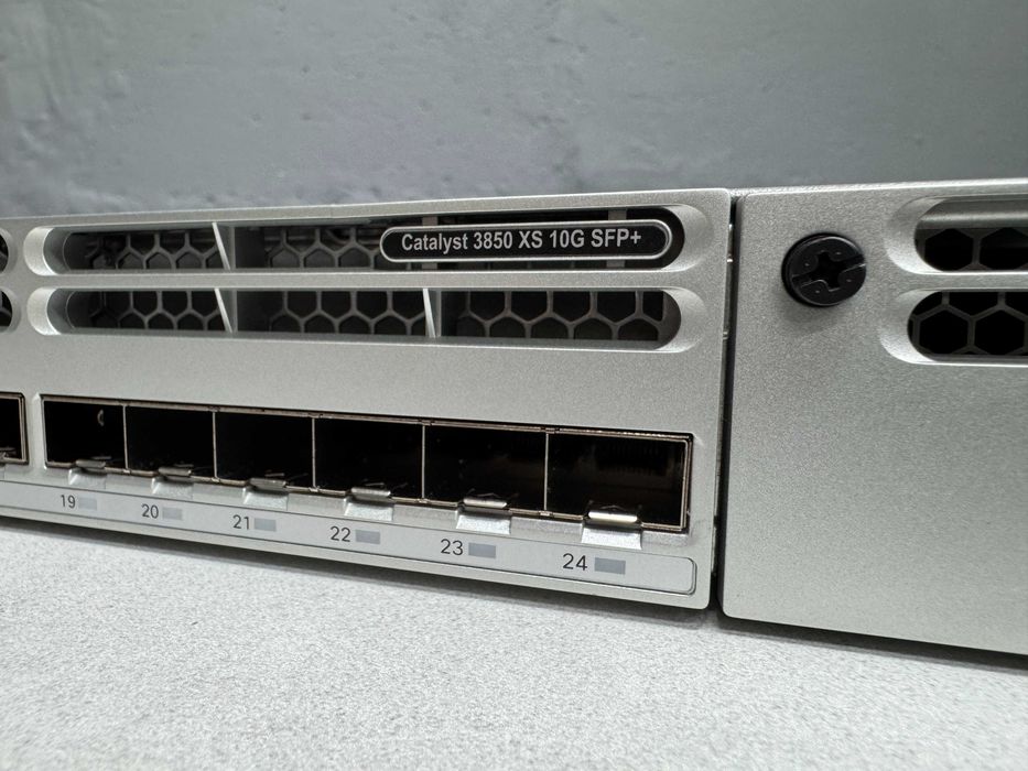 24 порта SFP+(10G) Cisco Catalyst WS-C3850-24XS-E безнал/гарантия