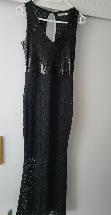 Sukienka Czarna maxi sylwester S/M