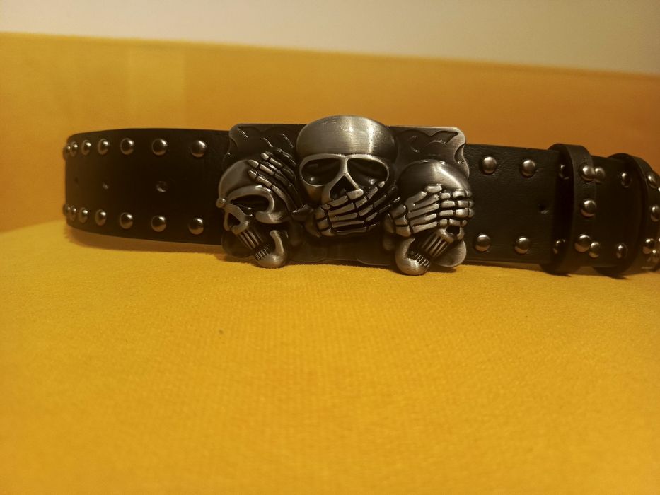 Pasek czaszki Punk Rock Metal Gothic Ghost