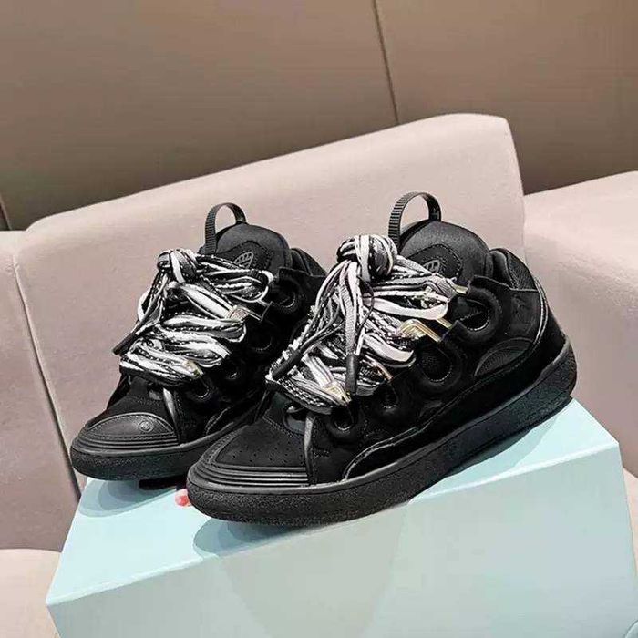 (БЕЗ ПЕРЕДОПЛАТИ) Lanvin Curb Sneakers ланвін карб снікерс чорні опіум