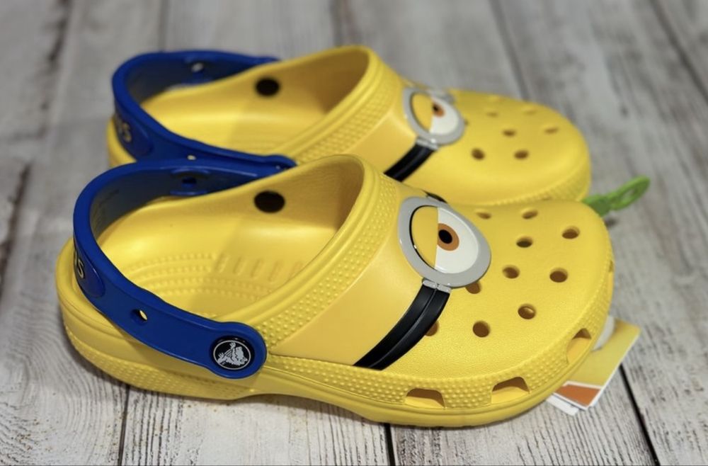 Crocs minecraft minions shark майнкрафт Крокси оригінал на хлопчика