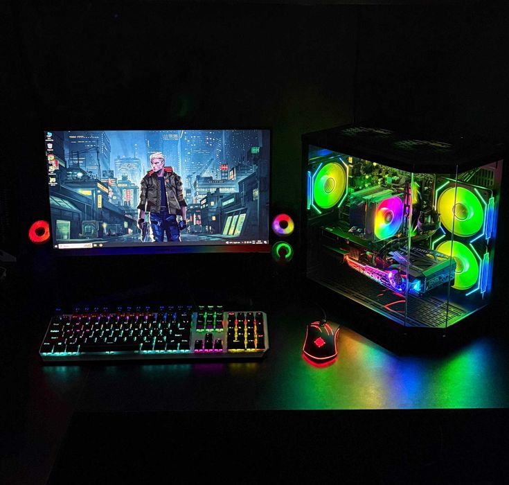 Игровой Компьютер/ ПК Ryzen 5 5500/ DDR4 32Gb/ M2+HDD / RTX 3070 8GB