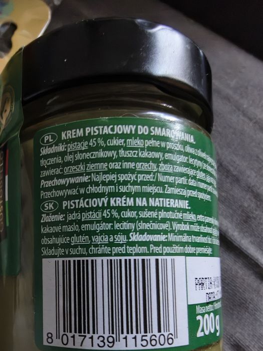 Krem pistacjowy GustoBello 200g 45% pistacji