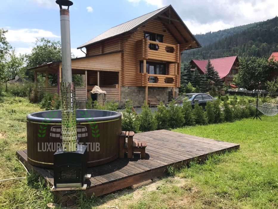 Карпатський чан з гідромасажем