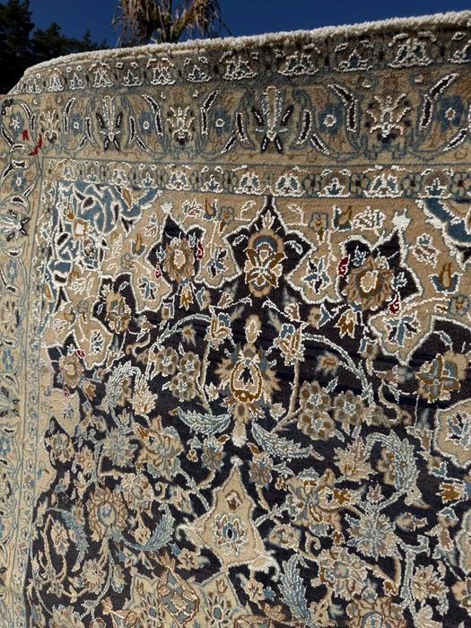 Dywan Perski Kaszmirowy + Jedwab Iran Nain 200x120 sklep 11 tyś NAJTANIEJ
