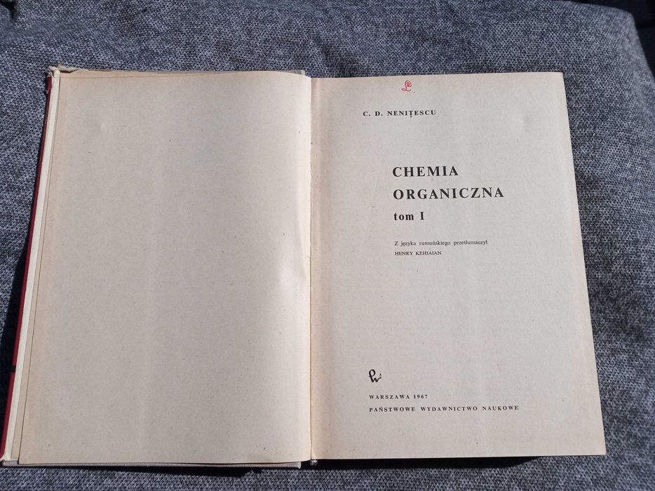 chemia organiczna. część 1. Nenitescu