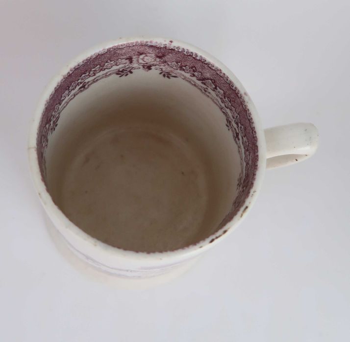 Grande caneca em faiança do Carvalhinho do Séc. XIX (rara)