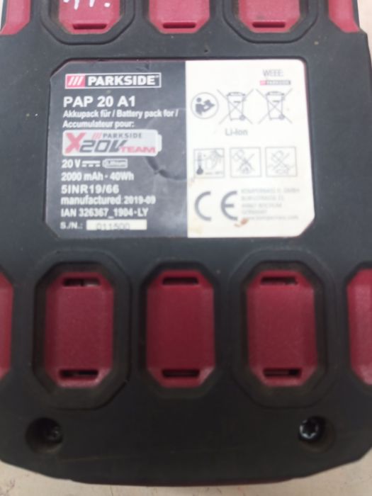 Akumulator parkside 2ah i 4 ah