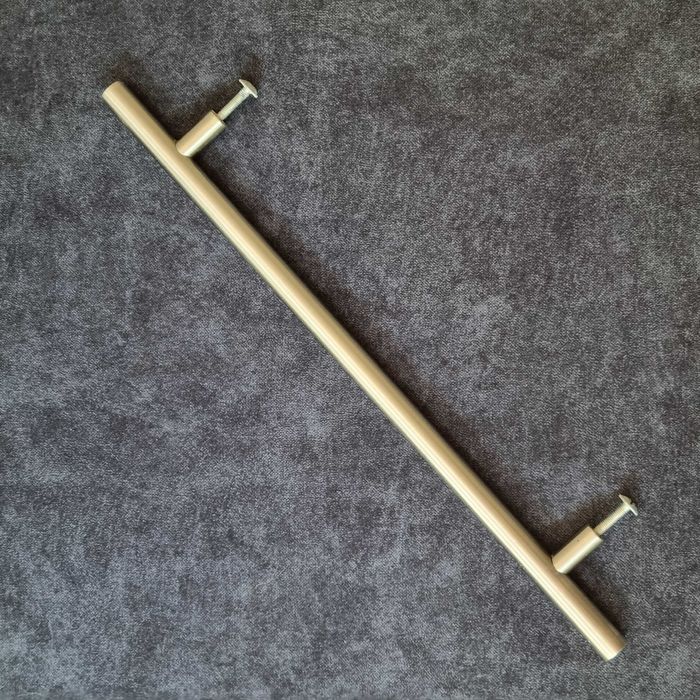 uchwyty meblowe, proste, relingi, stal szczotkowana, komplet do kuchni