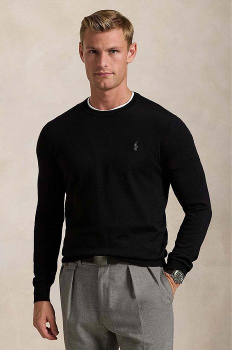 Polo by Ralph Lauren (M) Merino Wool Washable зеленый мужской свитер