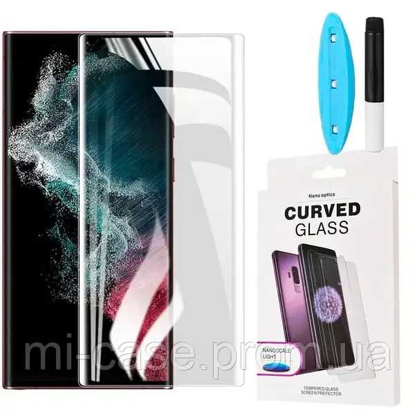 UV s21 Curved s23 note 20 защитное s24 стекло для Samsung s22 ultra