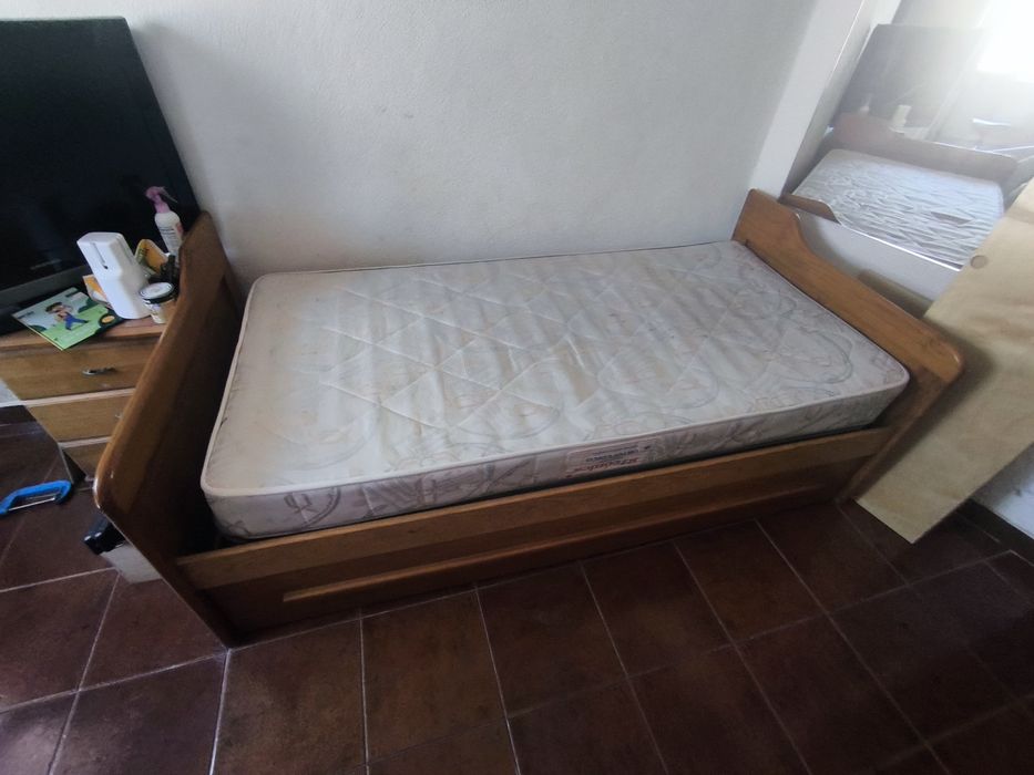 Bicama solteiro com colchao