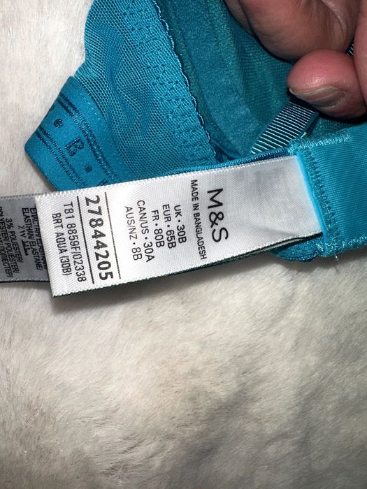 Marks & Spencer turkusowy biustonosz 65 B