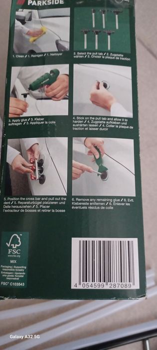 Kit reparação de amolgadelas no carro.Novo