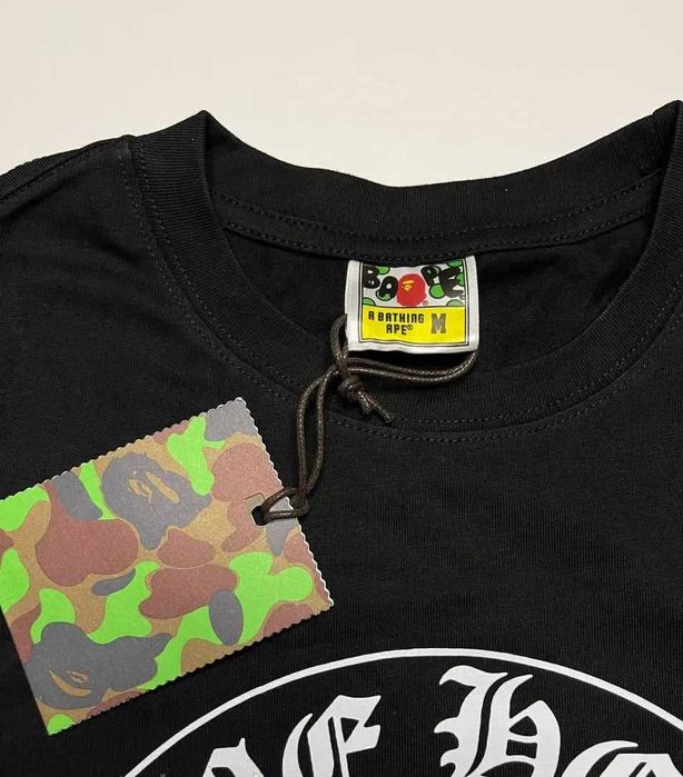 Футболка bape chrome hearts бейп хром харц