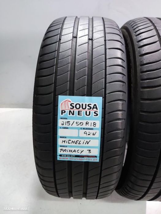 2 pneus 80% de piso 215-50r18 michelin oferta dos portes 120 EUROS