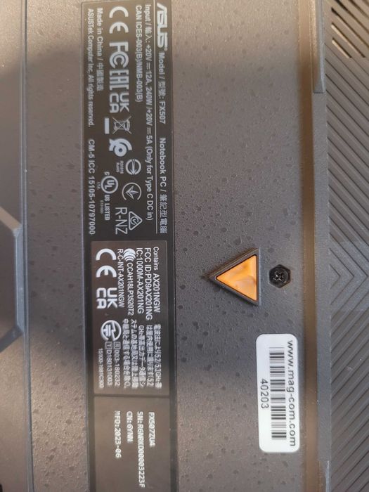 Asus fx507zu4  неробочий