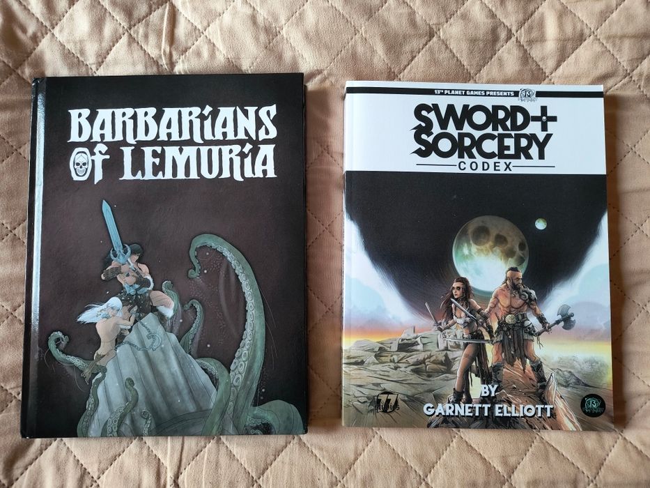 RPG podręczniki do gryi Barbarians of Lemuria