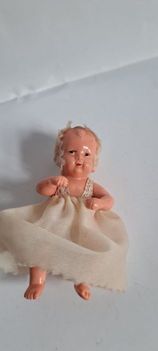 Stara antyczna kolekcjonerska lalka celuloid  sygnowana