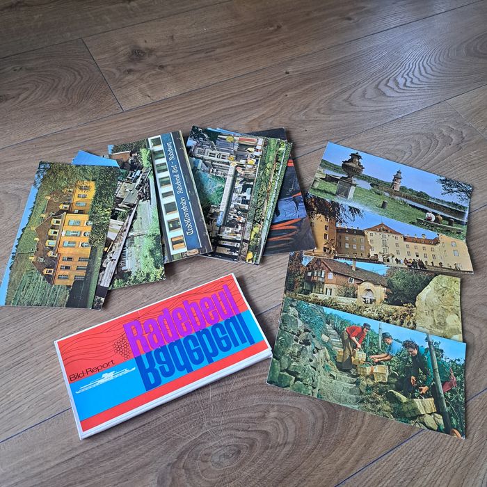 Zestaw 19 pocztówek retro z miasta Radebeul-Niemcy