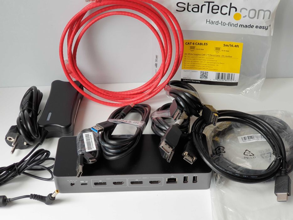 док-станція USB-C macOS Windows 4k 135W два монітори  dk30c2dppd