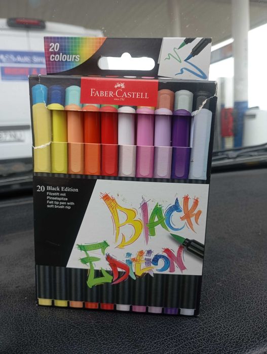 Marcadores faber castell edição especial black edition