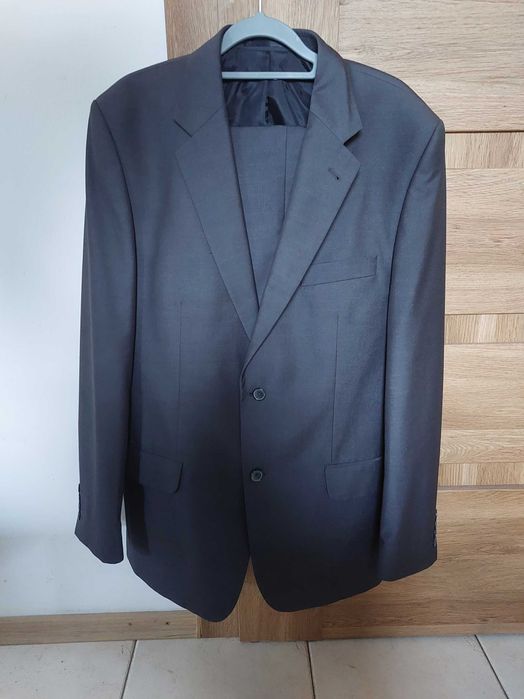 Elegancki GARNITUR męski, wełna/poliester, 182/96/80