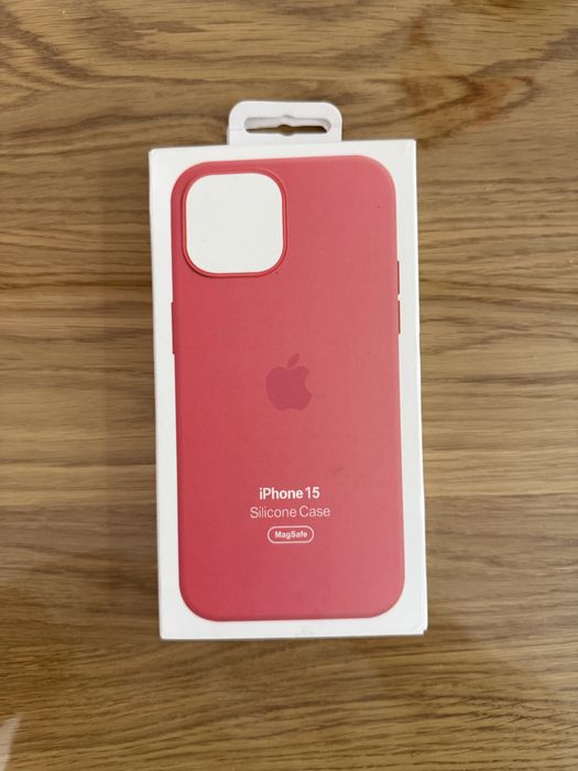 Apple silicone case Iphone 15 różowy oryginalny