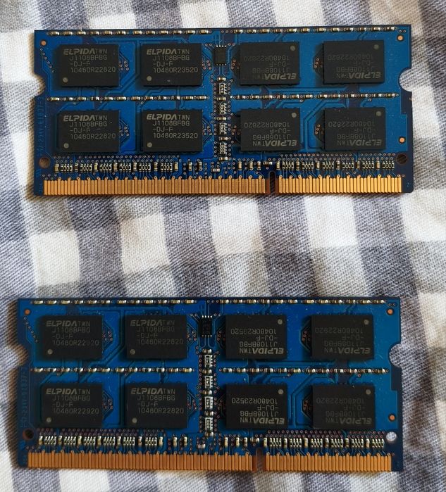 Пам'ять оперативна для ноутбука DDR3 sodimm 1.5V 1333 2x2GB pc3-10600