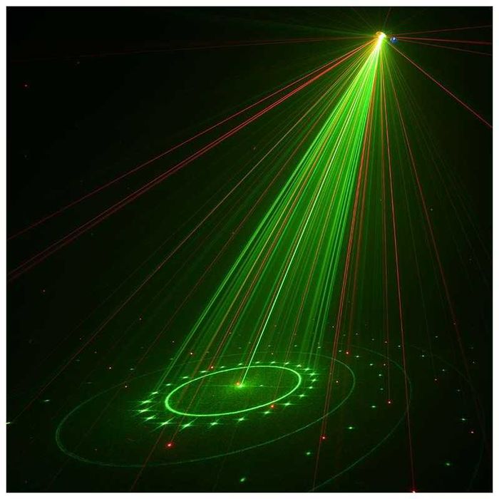 4-Efekty LED Kula Disco Laser Stroboskop Gobo Mix Wzorów i Kolorów DMX