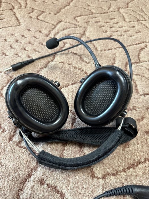 Активні навушники Sordin Supreme Mil CC-4 Neckband з мікрофоном та РТТ адаптером